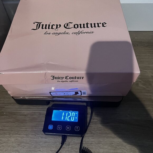 Juicy Couture Womens Red Croco JC-Tommi Boots With Gold Chain Detail & Logo 7.5 - Picture 11 of 11